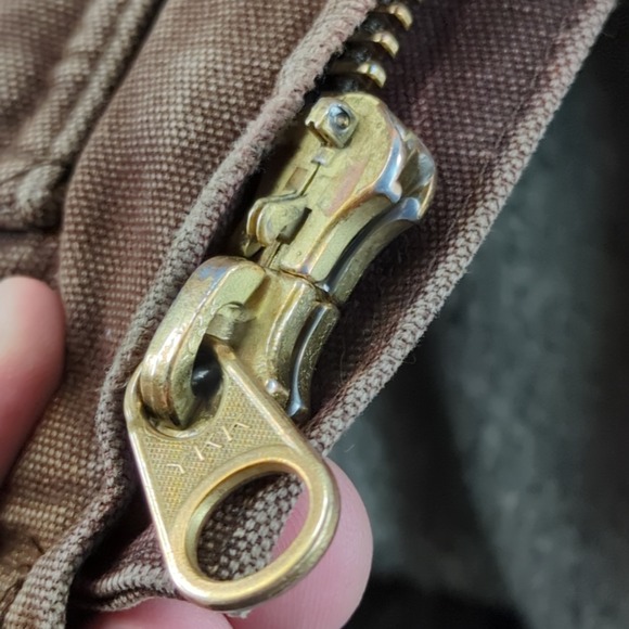 Vintage Y2K Carhartt Jacket XL Brown C61 Sandstone Sherpa Lined Coat Sunfade - Picture 5 of 16